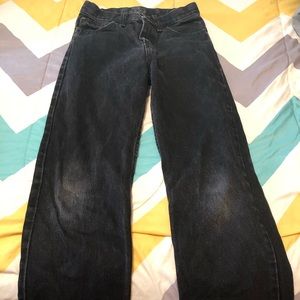 Wrangler Black Jeans Boys